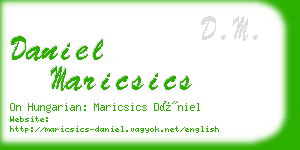 daniel maricsics business card